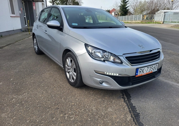 Peugeot 308 cena 36300 przebieg: 198000, rok produkcji 2016 z Gryfice małe 631